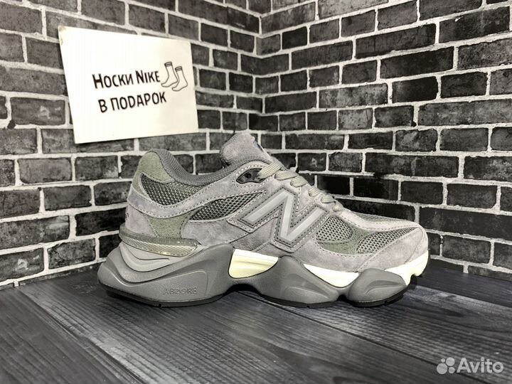 New Balance 9060 grey Женские кроссовки