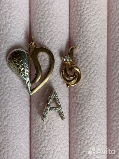 Золотые кулоны 585