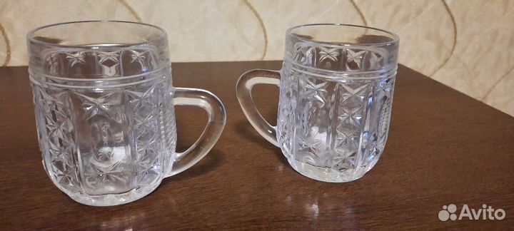Кружки хрустальные комплект 6 шт
