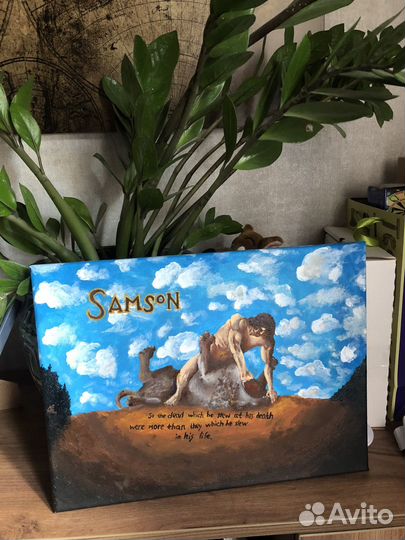 Картина акрилом на холсте