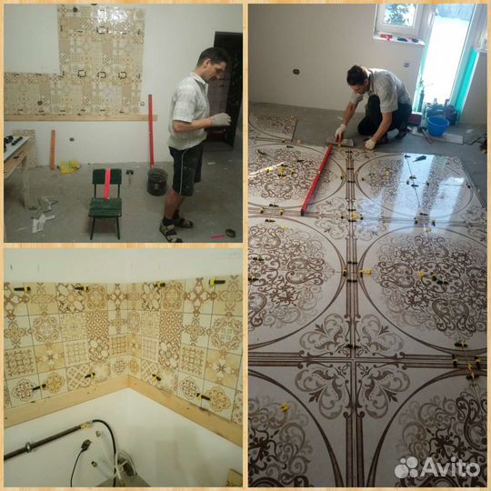 Ванны, санузлы. Плиточник. Укладка плитки