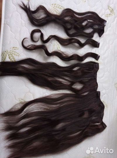 Волосы на заколках