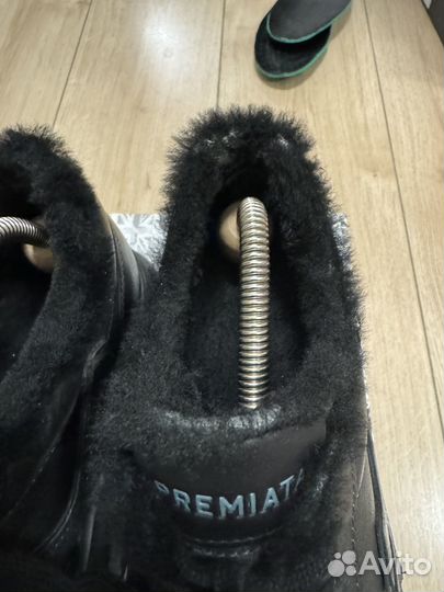 Кожаные кроссовки на меху Premiata Mick