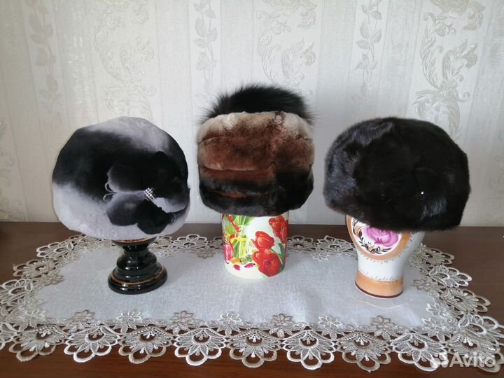 Шапки из натурального меха новые