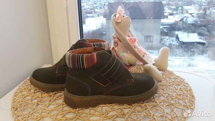 Ботинки кожаные