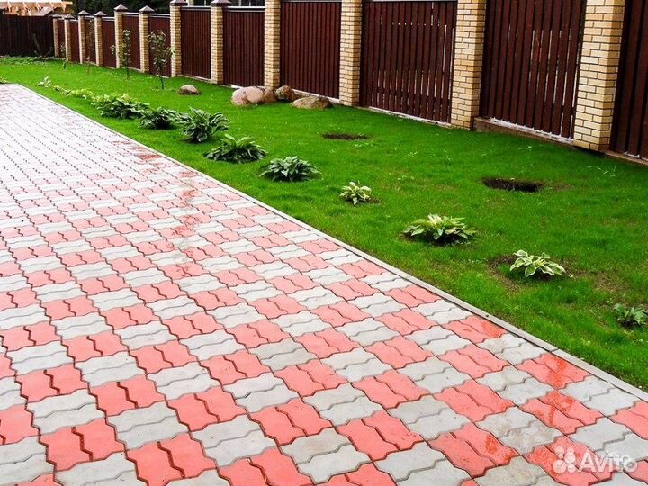 Укладка тротуарной плитки, брусчатки и бордюров