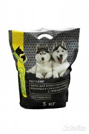 Сухой корм для собак крупных пород Bisko Биско