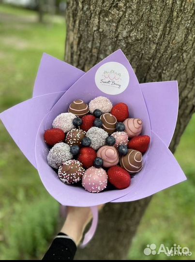 Букет из клубники в шоколаде