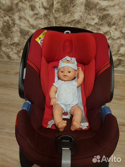 Автолюлька cybex aton Q base 0+ с базой isofix