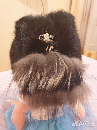 Шапка норковая женская