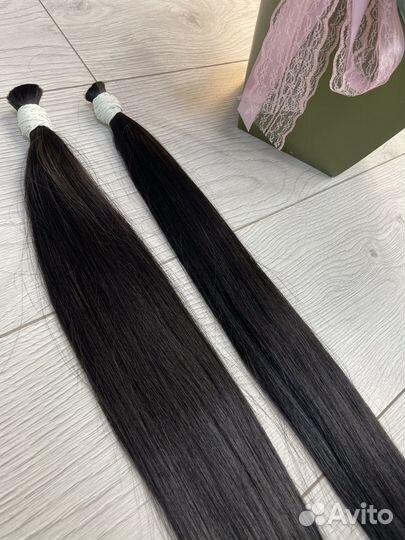Волосы для наращивания 70см черный