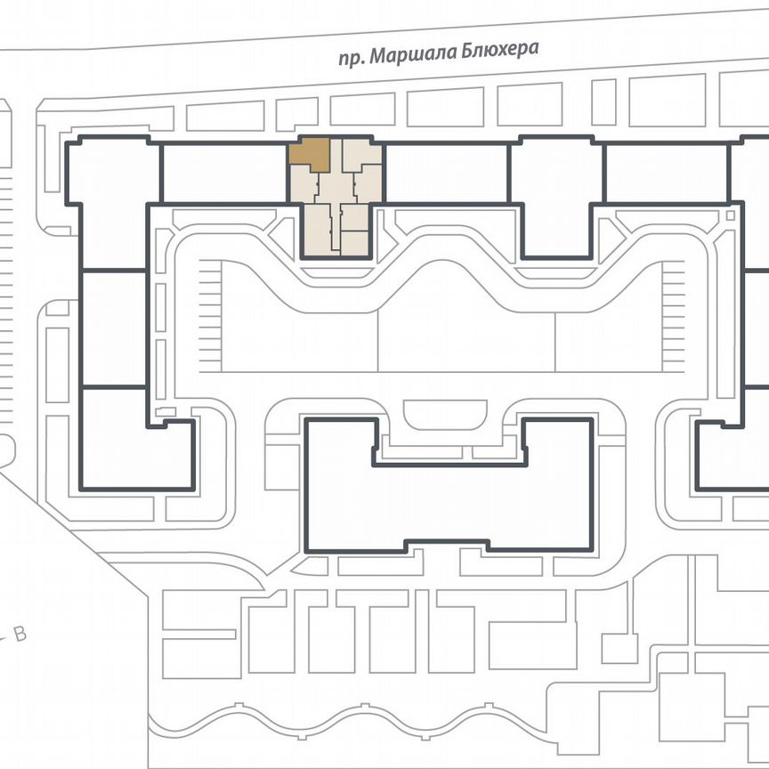 2-к. квартира, 60 м², 5/17 эт.