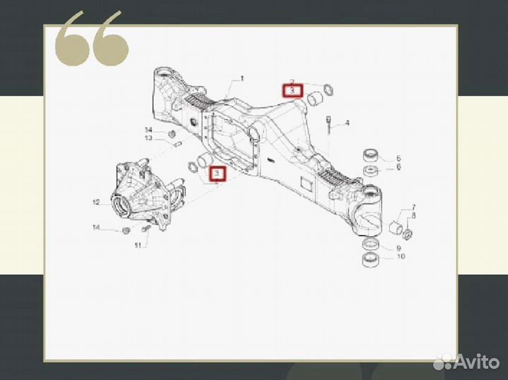 Втулка пальца крепления моста Carraro