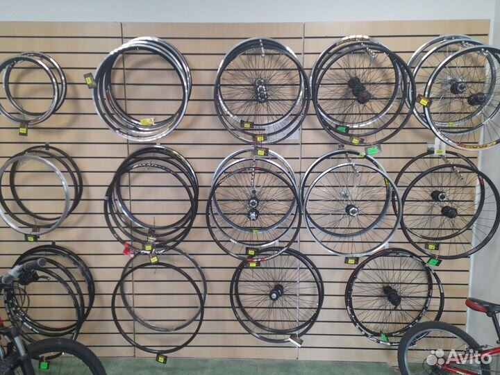 Обода,спицы,втулки,колеса в сборе для велосипедов