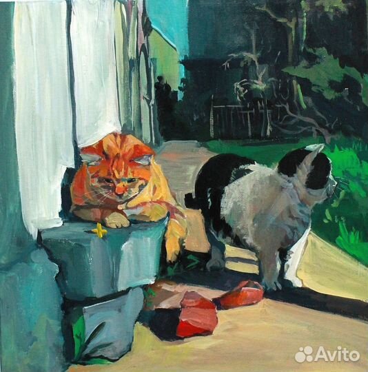 Картина акрилом на холсте