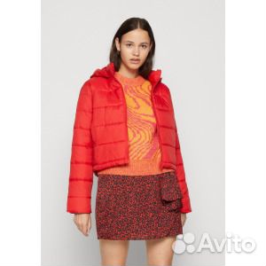 Куртка зимняя only, красный