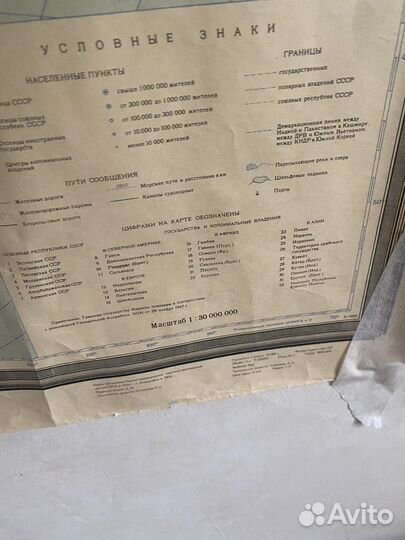 Политическая карта мира СССР