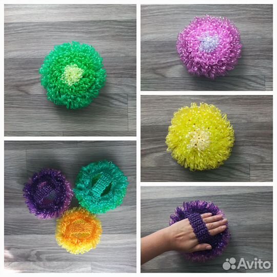 Мочалка-астра, пивная кружка