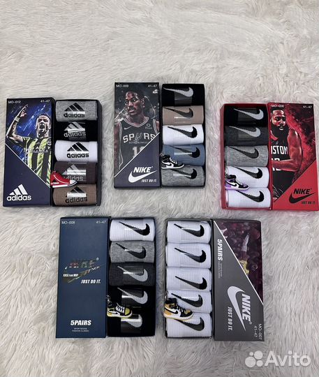 Носки Nike, Adidas качества Lux