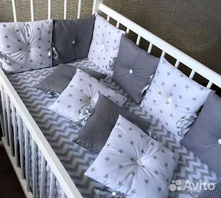 Бортики в детскую кроватку