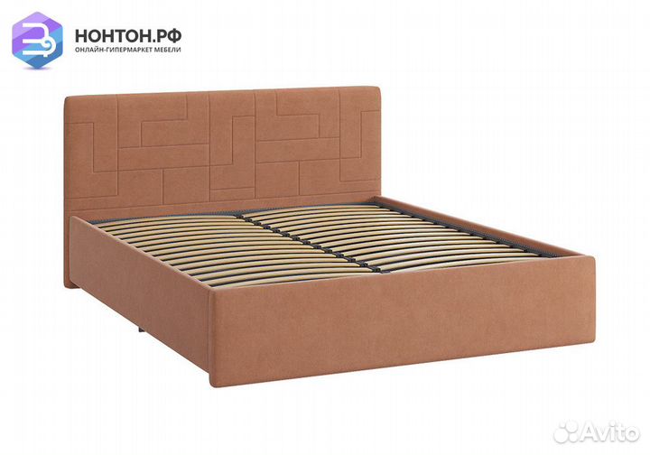 Кровать Лора 2 1.6 м персик