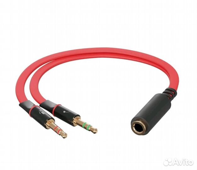 Аудио-кабель Hoco разветвитель для наушников