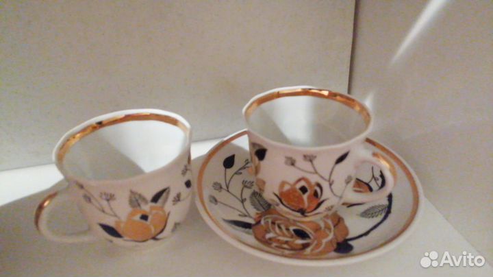 Чашкасервиз Вербилки Золотая Роза. Предметы