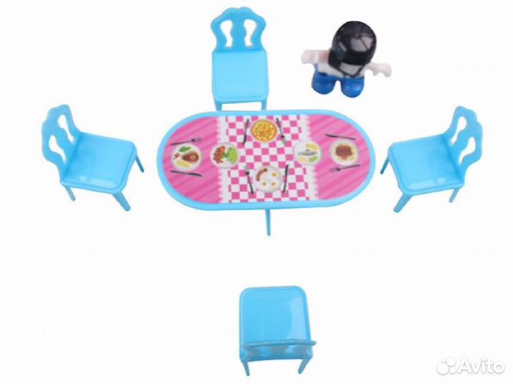 Кукольный домик с мебелью подарок