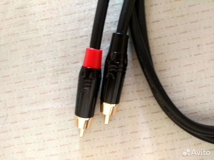 Межблочный аудиофильский кабель 2rca/2rca.Новый