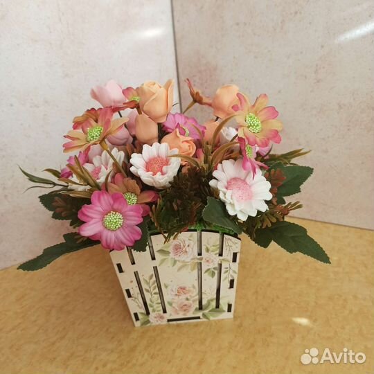 Букет в подарок, интерьерная композиция