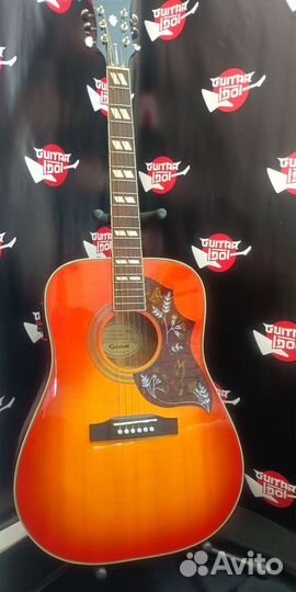 Электроакустическая гитара epiphone hummingbird