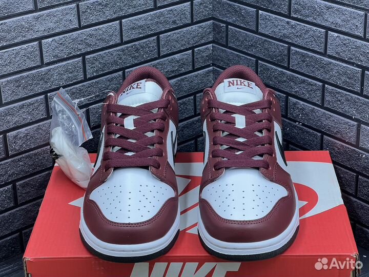 Кроссовки Nike Dunk Low Dark Team Red Black