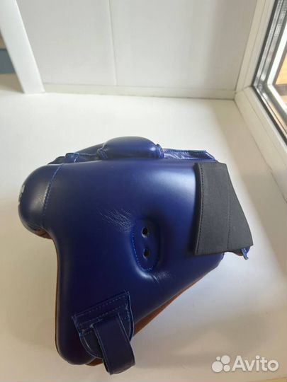 Кикбоксерский шлем green hill brave синий