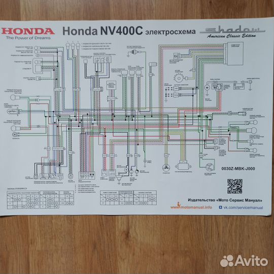 Мануал на круизер Honda Shadow VT 750C/NV400