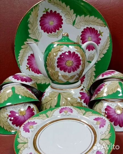 Сервиз чайный с пиалами Узбекистан