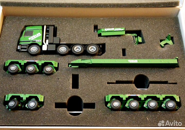 1/50 Mercedes трал полуприцеп низкорамник редкий