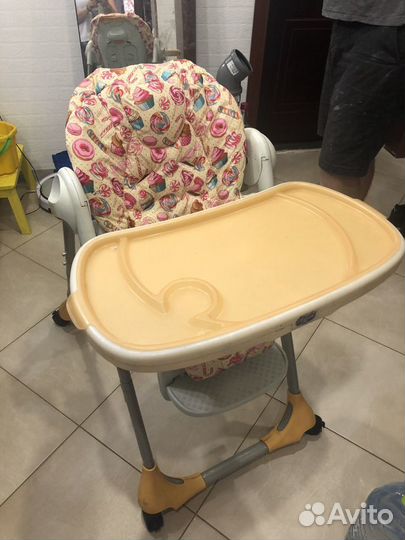 Стульчик для кормления chicco polly