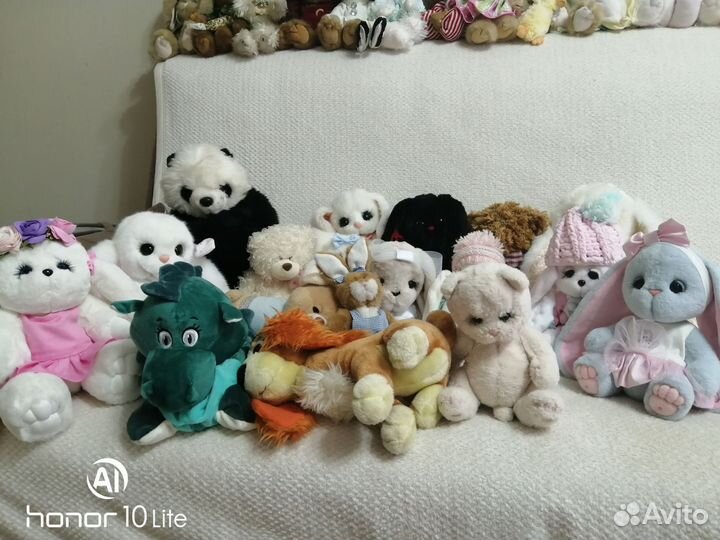 Мягкие игрушки много разных