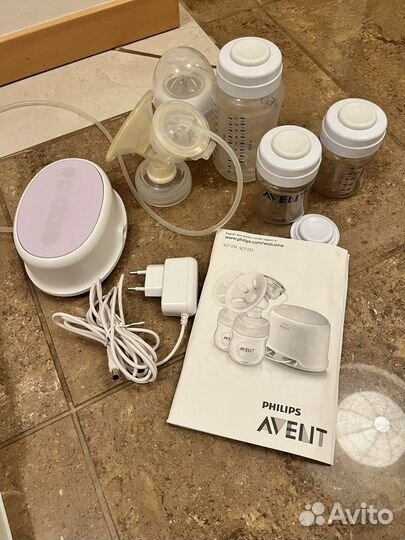 Молокоотсос электрический avent,пакеты,бутылочки
