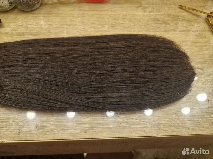 Натуральные волосы люкс блонд, черные, русые 60см