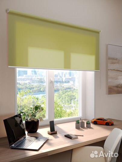 Рулонные шторы Желтые RAL1112