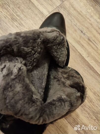 Сапоги зимние женские 37 новые кожаные
