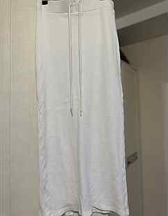 Белая трикотажная юбка zara