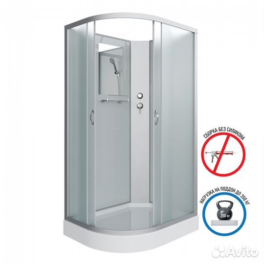 Душевая кабина Niagara Classic NG-3312-14RBK (120х80х200)