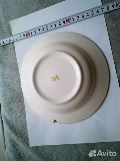 Тарелка с зайкой и мышкой времён СССР