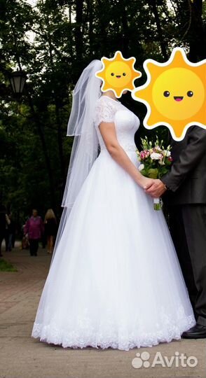 Свадебное платье, р. 46