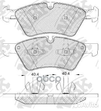 Колодки тормозные дисковые передн. mercedes-BEN