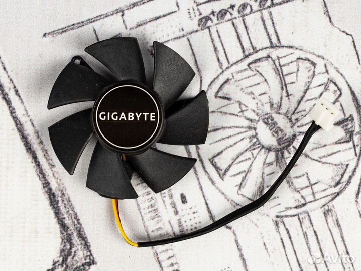 Вентиляторы для видеокарты Gigabyte GTX 1050