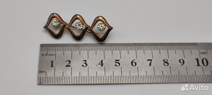 Брошь винтажная 1960-1980-е гг. №28 217 Размер и с
