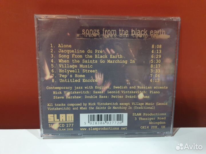 Songs From The Black Earth (CD, 2008, UK)